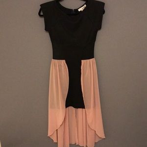 Sans Souci black/soft pink short dress size small